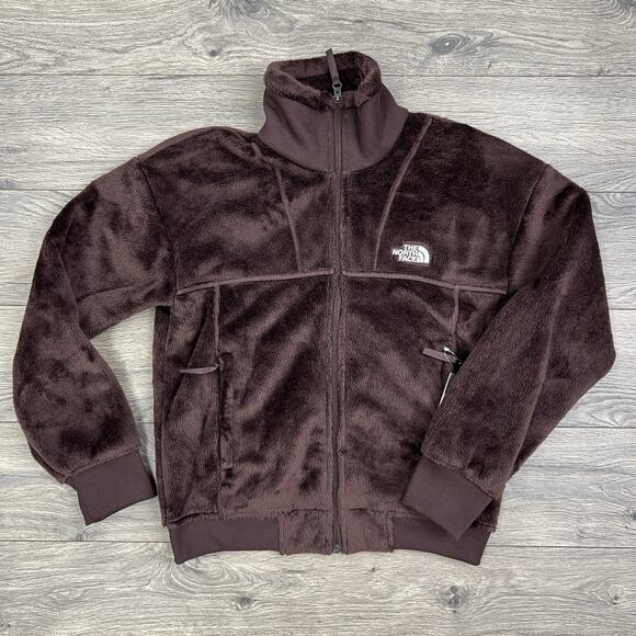 The North Face Jacket Size Medium Womens Luxe Osito Full Zip Coal Brown $130 - Picture 1 of 11